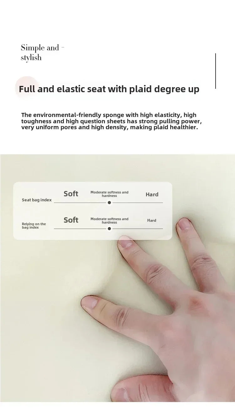 White Technology Cloth Sofa Set Modern King Size Foam Sponge Tatami Couch Large Reading Design Soft Big Bank Bedroom Furniture