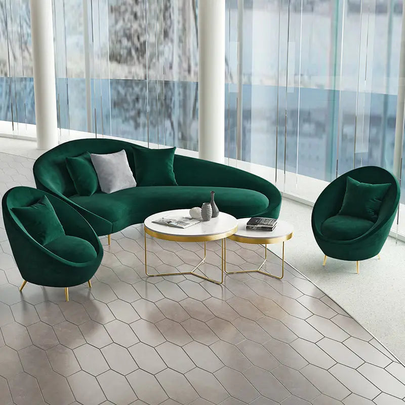 Nordic creative sofa beauty salon reception lounge area casual simple special-shaped small sofa combination set