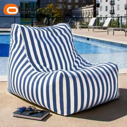 OTAUTAU Outdoor Bean Bag Cover Beach Swim Pool Lounger SF464【No Filler Inside! You Need To Buy Filler By Yourself !】