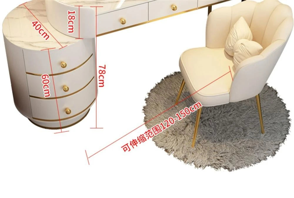 Vanity Table Stand Makeup Vanity Table Girls White Bedroom Desk Vanity Table Drawers Storage Coiffeuse De Chambre Home Furniture