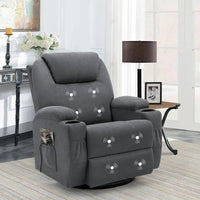 Dual Motor Power Lift Recliner for Elderly Adults with Heat Massage Lay Flat Feature Wireless Remote Cup Holder Customizable