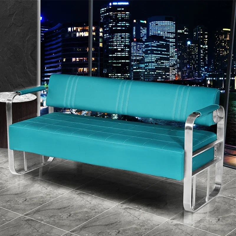 Barber Shop Sofa Waiting Chair Simple Modern Nordic Double Studio Salon Sofa