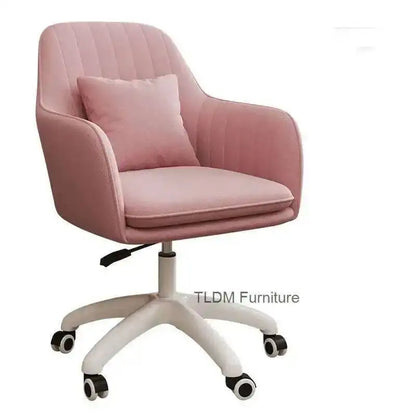 Office Lift Chairs for Modern Furniture Comfortable Back pink Swivel computer Chair Office Home Bedroom Leisure gaming chair K