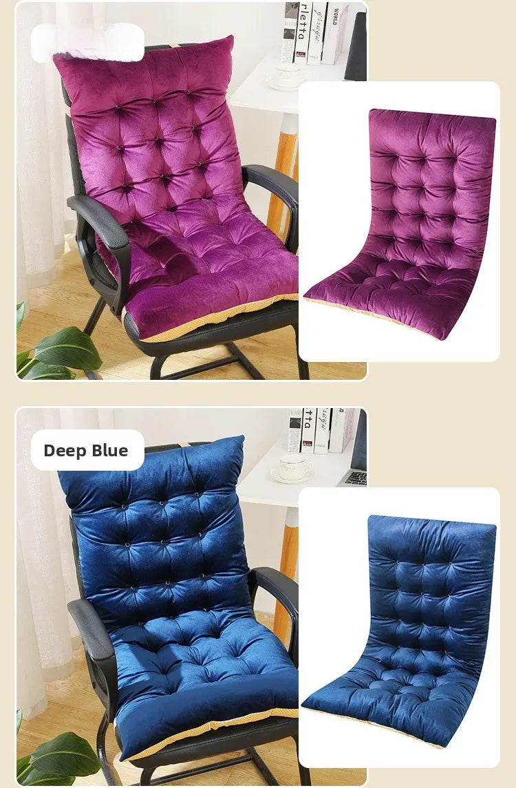 Thickened Office Chair Pad Modern Simple Style Four Seasons Universal Office Chair Cushion Sofa Backrest Pad for Rocking Chair