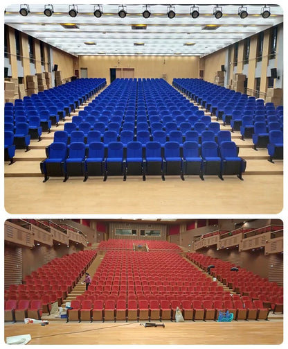 HT Classroom Academic Hall with Writing Board Row Chairs Multifunctional Concert Hall Lecture Hall Seats