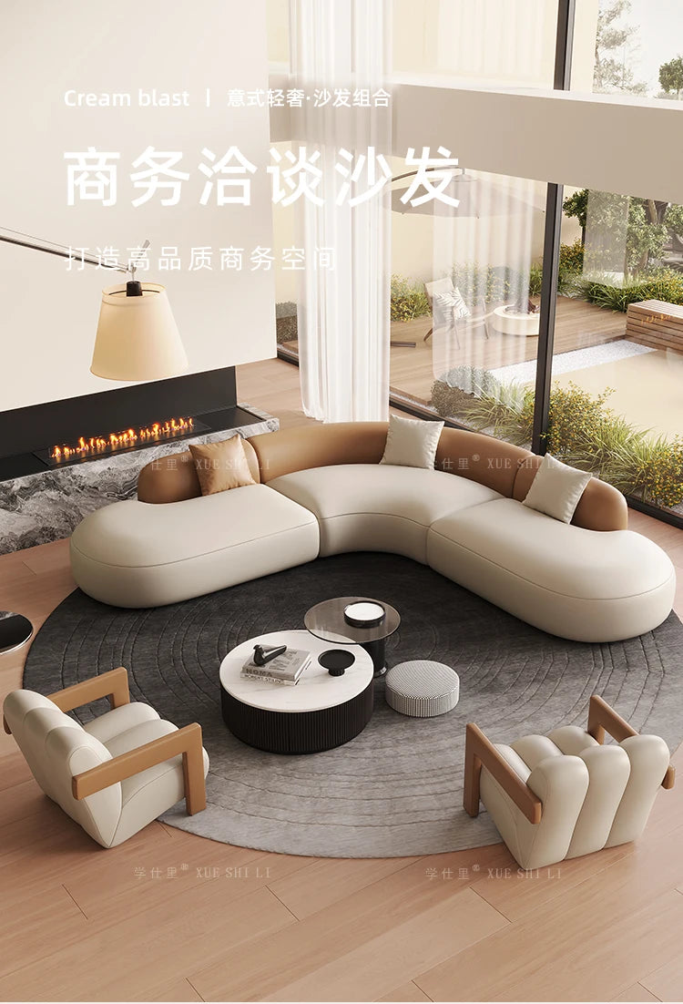 Hotel Curved Sofa Designer Leisure High Quality Hallway Aesthetics Modern Balcony Sofas Leisure Gaming Muebles Home Furniture