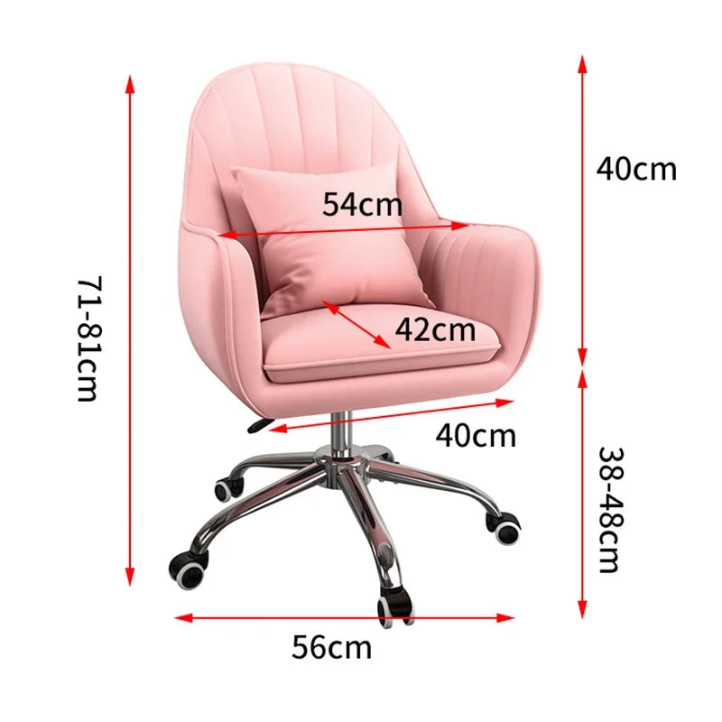 Executive Dormitory Lift Swivel Computer Chair Home Hotel Backrest Office Chairs Study Learning Bedroom Casual Makeup Chair