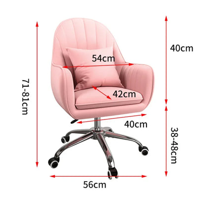 Executive Dormitory Lift Swivel Computer Chair Home Hotel Backrest Office Chairs Study Learning Bedroom Casual Makeup Chair