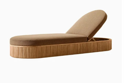 nvModern Simple Courtyard Villa Garden Outdoor Waterproof Sunscreen Anticorrosive Durable Teak Sofa Outdoor Furniture&