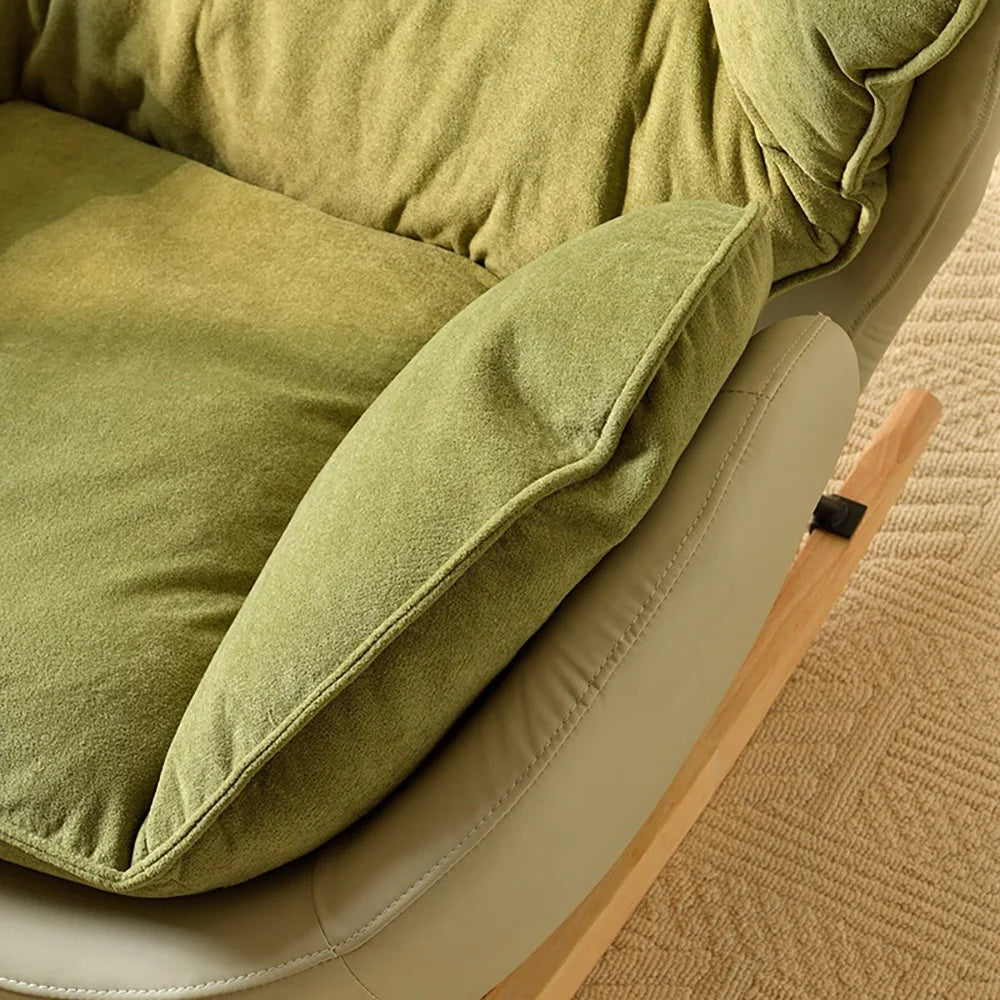 Ergonomic Green Rocking Chairs Living Room Modern Home Furniture Comfortable Meditation Relaxation Muebles Para El Hogar