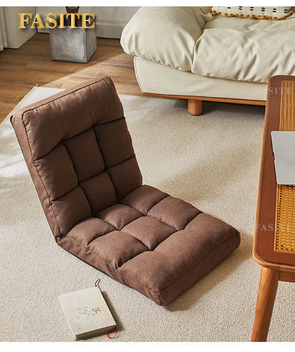 Lazy sofa tatami bay window lazy chair folding fabric can sit single chair balcony bedroom back lying