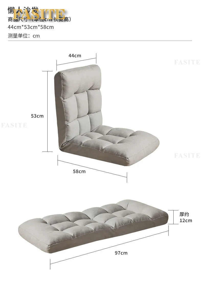 Lazy sofa tatami bay window lazy chair folding fabric can sit single chair balcony bedroom back lying