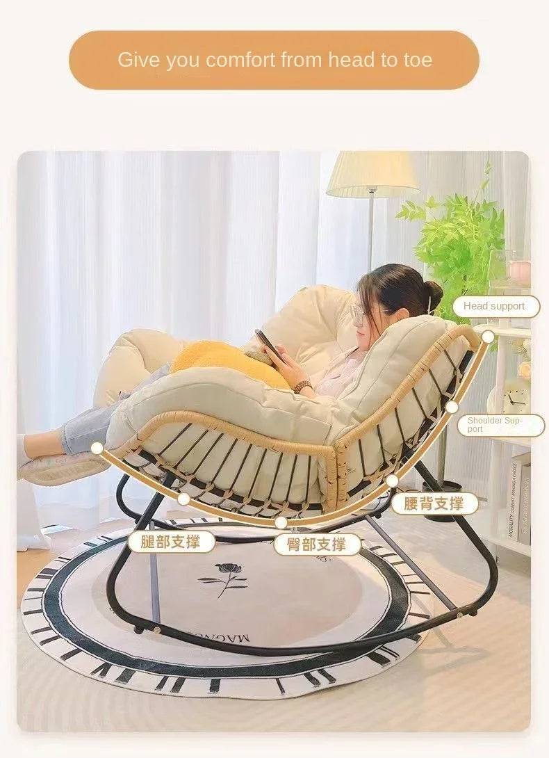 Adult Balcony Home Leisure Couch Sitting Room Single Sofa Internet Celebrity Rocking Chair