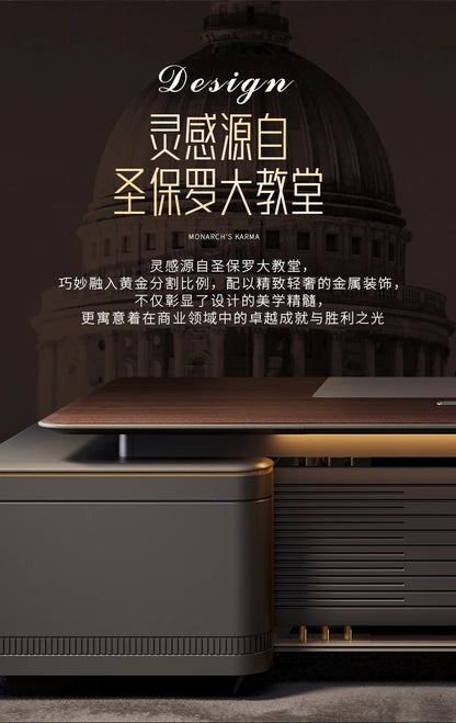 Filing Cabinet Luxury Large Computer Tables Modern Minimalist Executive Manager President Table Office Combination Furniture