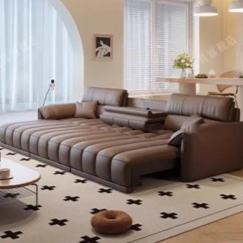 Europe Floor Living Room Sofa Classic Minimalist Lazy Luxury Living Room Sofas Elegant Leather Divani Da Soggiorno Furniture