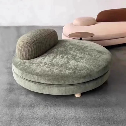 XX  Pebble Sofa Large Flat Layer Love Special-shaped Green Fabric Module Combination Arc