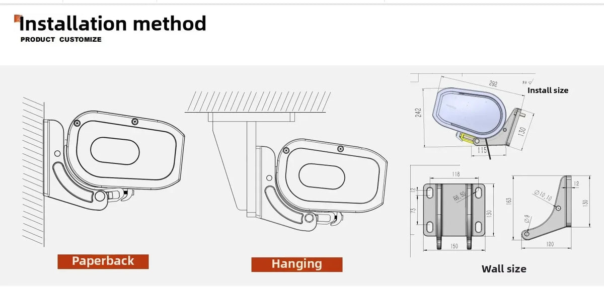 Full Box Electric Awning Sunshade LED Lighting Mechanical Manual Remote Control Home Courtyard Balcony Outdoor Leisure