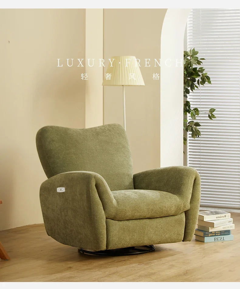 *lazy sofa Space reclining rocking chair Living room reclining and sleeping chenille leisure chair