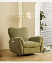 *lazy sofa Space reclining rocking chair Living room reclining and sleeping chenille leisure chair