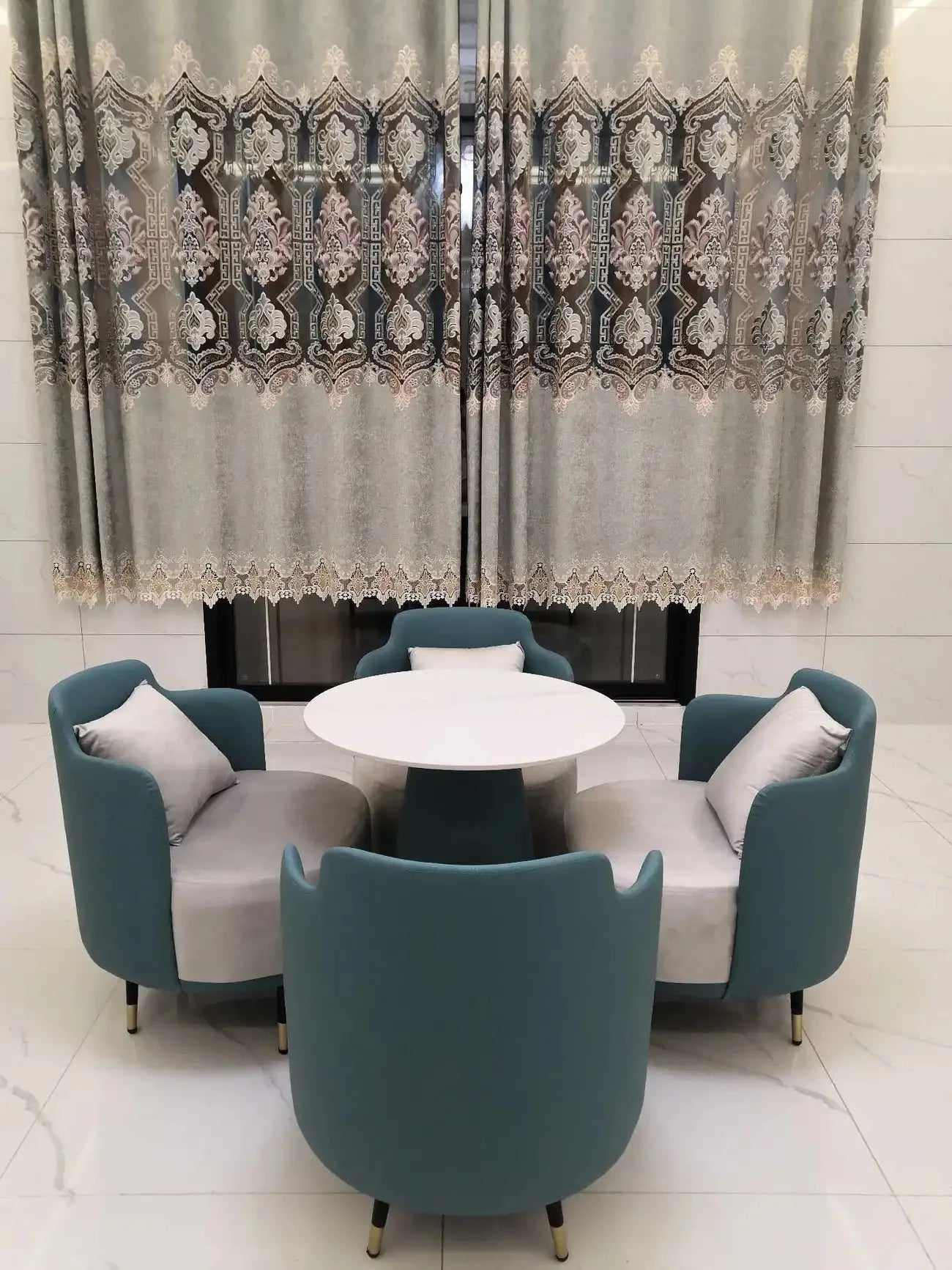 Office Furniture Set Meeting Table And Chairs Combination for Reception Room Lounge Sofa And Coffee Table