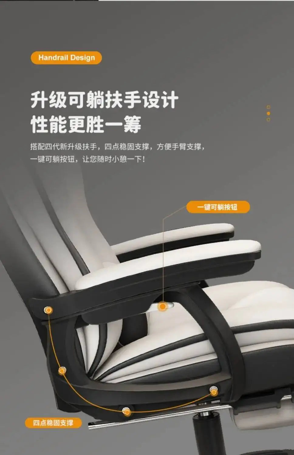 Ergonomic Office Chair Gaming Wheels Glides Comfy Luxury Office Chair Computer Boys Aesthetic Sillas De Oficina Decoration