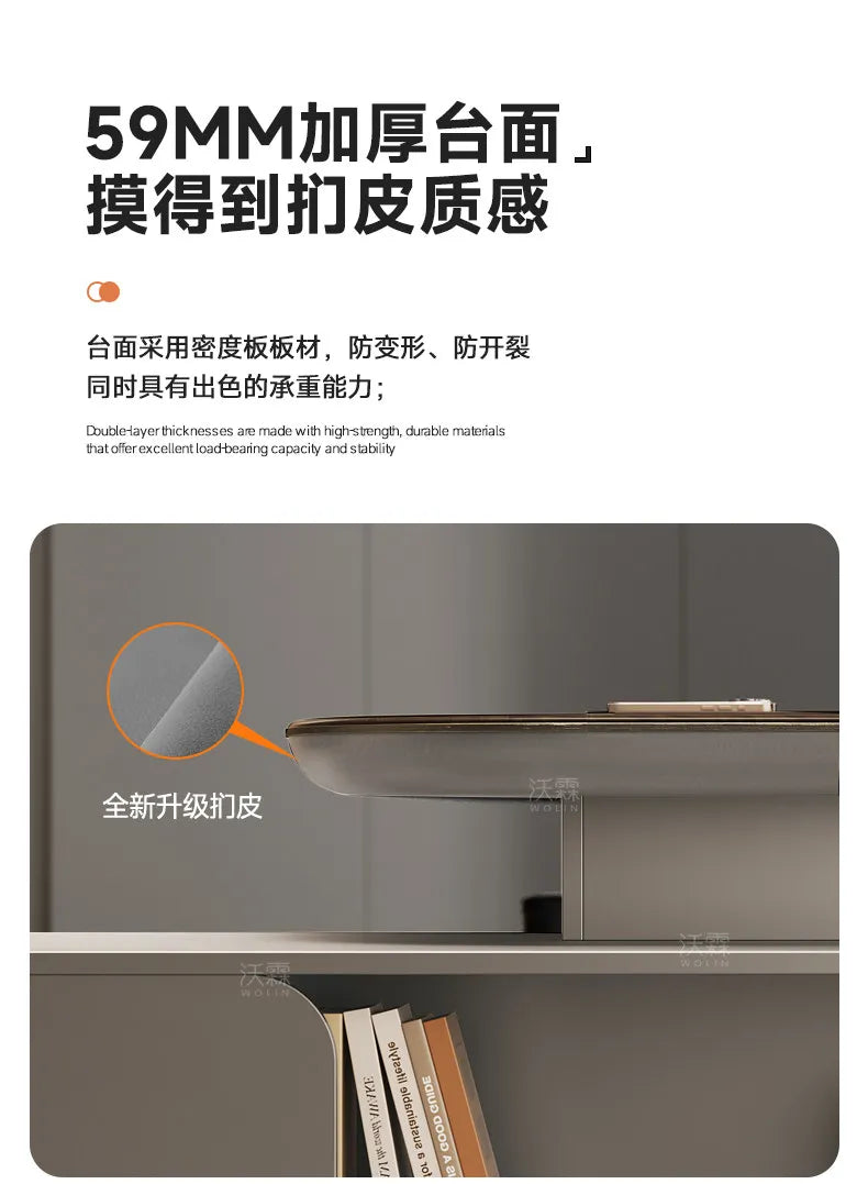 Light luxury boss Advanced minimalist modern CEO and Chairman's office table office furniture Computer desk Room desks