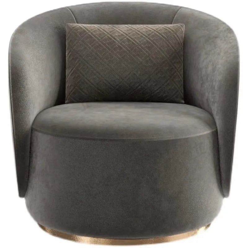 Light luxury fabric single sofa chair modern simple tiger chair
