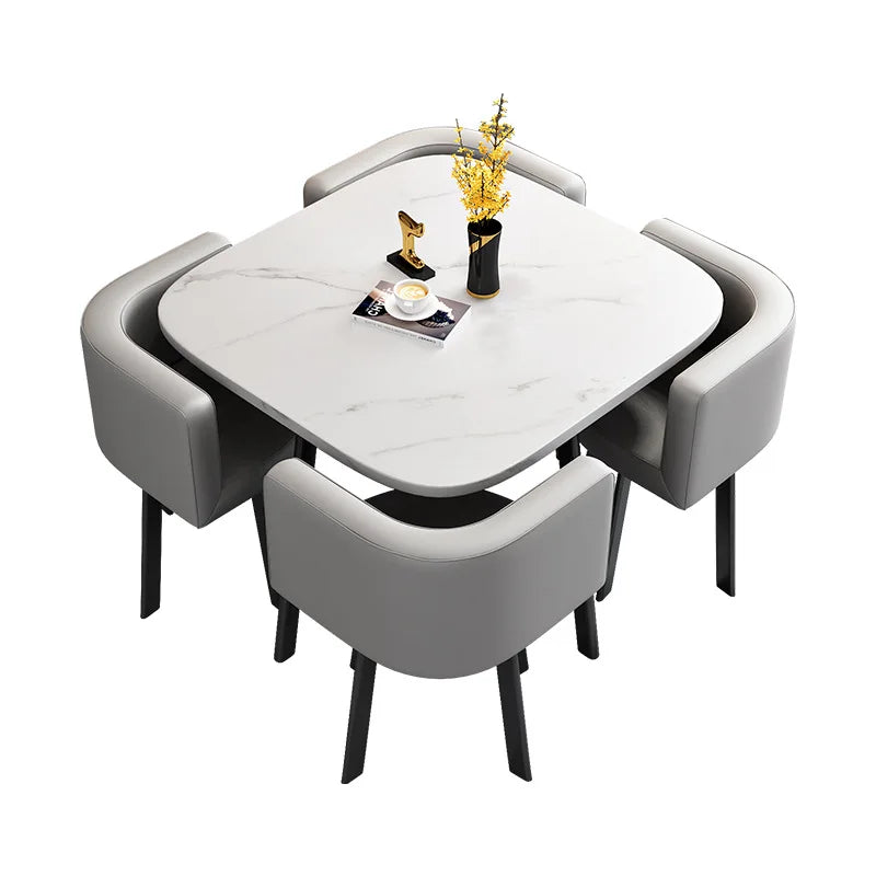 Simple square negotiation table and chair combination store, shop