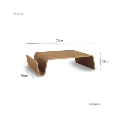 Japanese Minimalist Side Table Solid Wood Living Room Coffee Tables Personality Corner Tables Light Luxury Home Furniture M