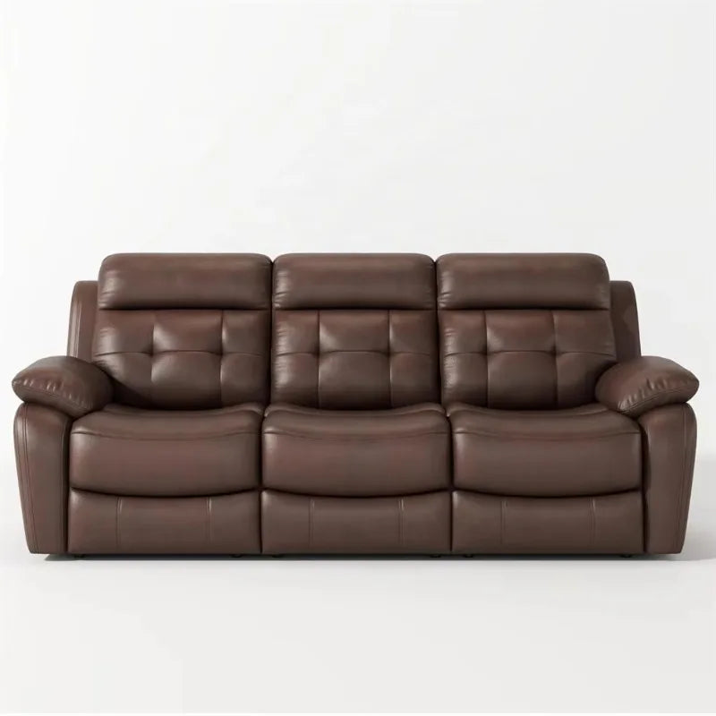 Comfortable living room artificial leather recliner sofa
