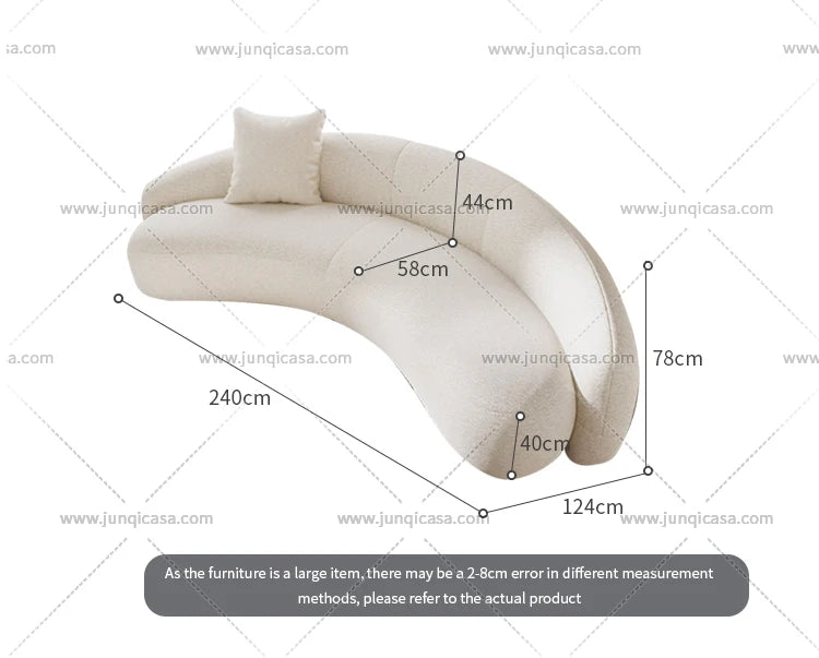 Modern Design Semi Circle Hotel Sofa Round Velvet Fabric Sectional Curved Sofas for Living Room Set