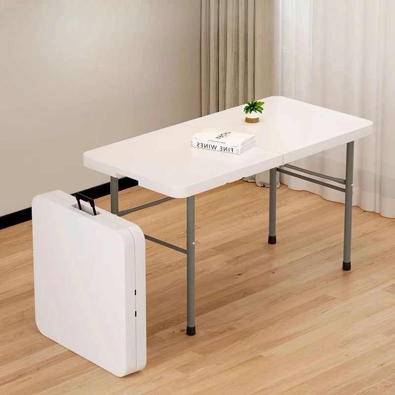 Portable Folding Dining Table Rectangular Long Lightweight Easy Assembly Outdoor Indoor Market Stall Study Desk Furniture