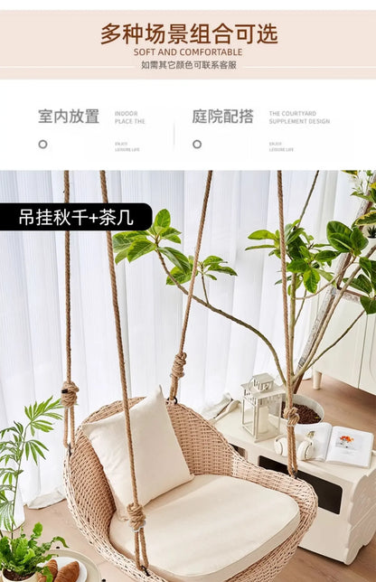 Hanging basket chair indoor swing household hanging hammock rocking balcony Internet celebrity swing hanging