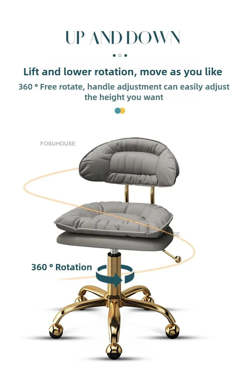 Italian Professional Barber Chairs for Beauty Salon Furniture Barber Chair Minimalist Lift Backrest Salon Chair for Hair Stylist