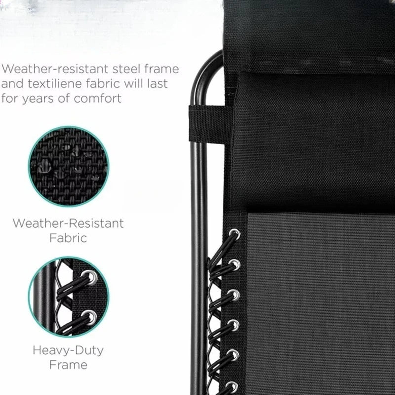 Zero gravity lounge chair outdoor beach pool garden folding chair