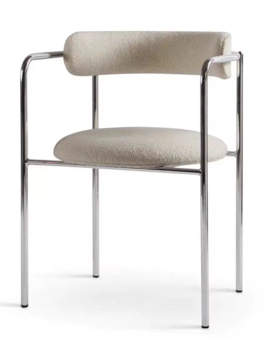 Modern Stainless Steel Dining Chair Designer Dining Chair Home Furniture Bauhaus Single Person Chair Medieval Negotiation Chair