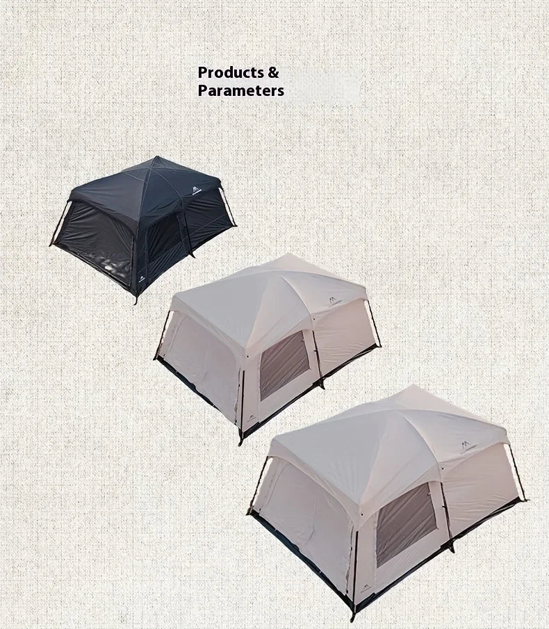 Mountainhiker Tent outdoor camping overnight two-bedroom portable thickened field awning camping equipment family gathering