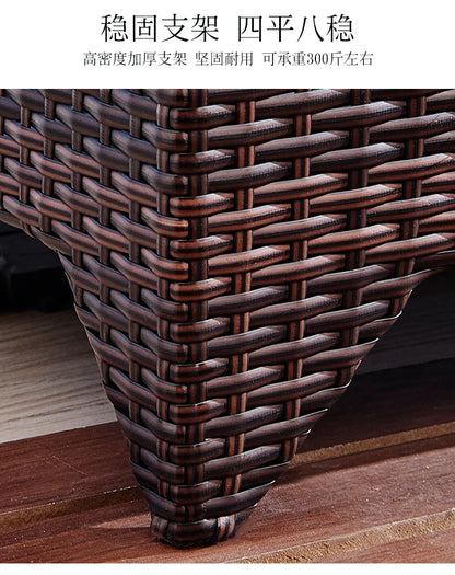 Wicker outdoor imitation rattan leisure living room courtyard balcony furniture sales office outdoor display negotiation sofa