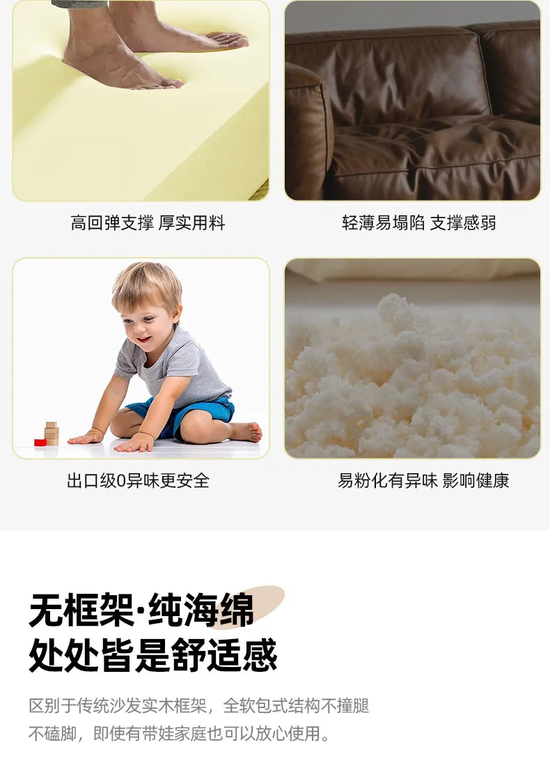 Compression Integrated Sofa Full Sponge Vacuum Roll Pack Large Folding Two-in-One Compression Sofa