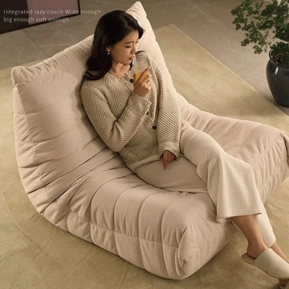 Lazy Floor Couch Caterpillar Sofa Chair Soft Living Room Sofa Recliner Bedroom Balcony Leisure Single Sofa Fireside Chair