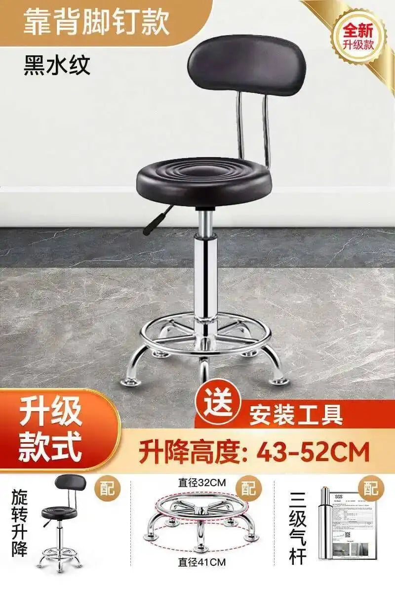 Vintage Bar Chairs Accent Modern Barber Adjustable Office Counter Bar Chairs Nordic High Taburete Silla Furniture YN50BC