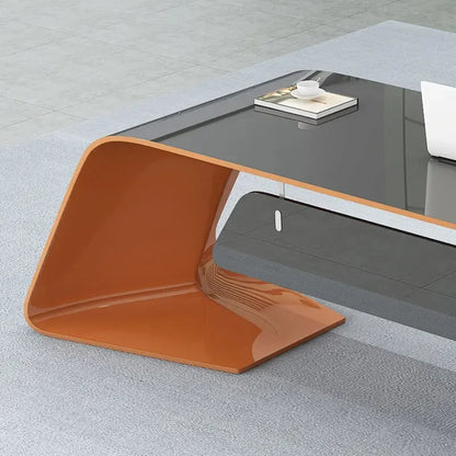 Executive Light Luxury Office Desk in Stock Designer Storage Organizer Computer Desks L Shaped Quality Escritorio Furniture