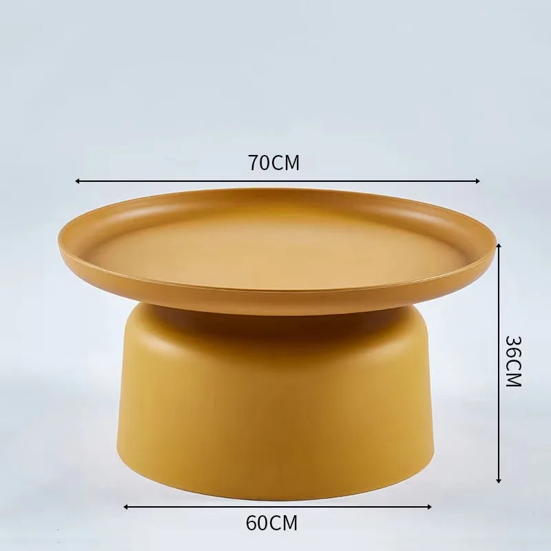 Coffee Table Nordic Living Room Sofa Side Simple Coffee Tables Round Corner Modern Home Small Tea Tables Furniture Mesa Plastic