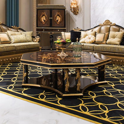 High quality unique central table design living room furniture luxury classical round coffee table