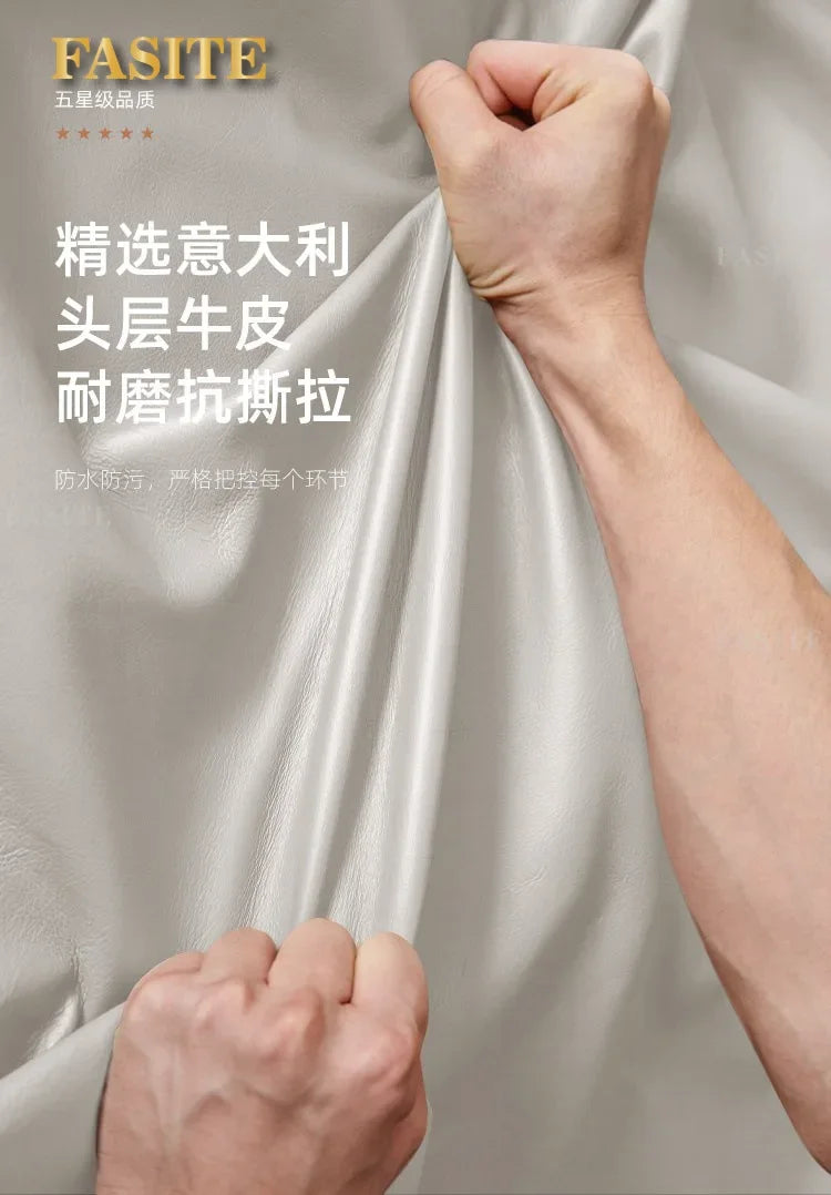 Premium Simple and modern combination imported concubine sofa size apartment living room first layer cowhide leather art sofa