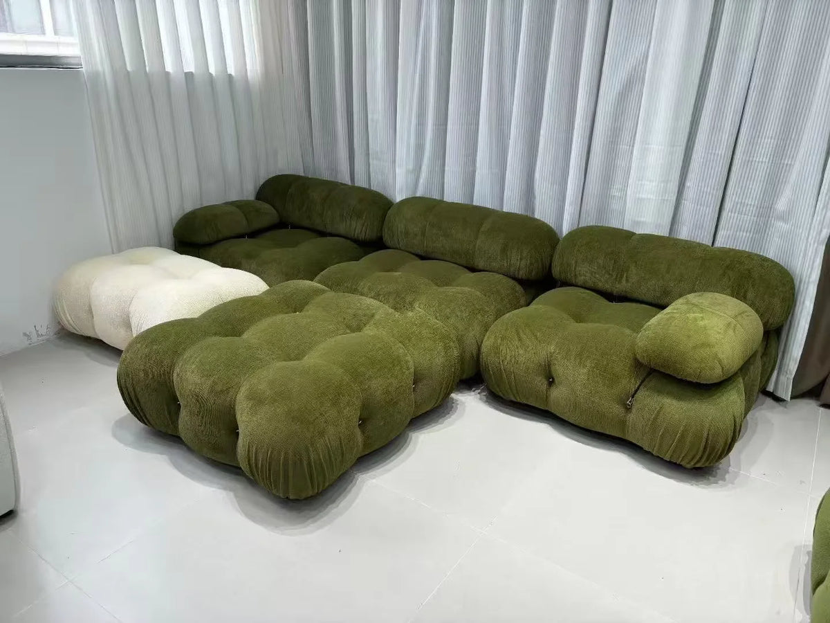 Nordic Modern Style Afra & Tobia Scarpa Soriana Hippo Sofa Set for Living Room or Workshop Apartment