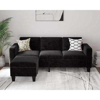 Sectional Couches for Living Room 78" L Shaped Sofa with Storage Ottoman 3 Seater Sofas