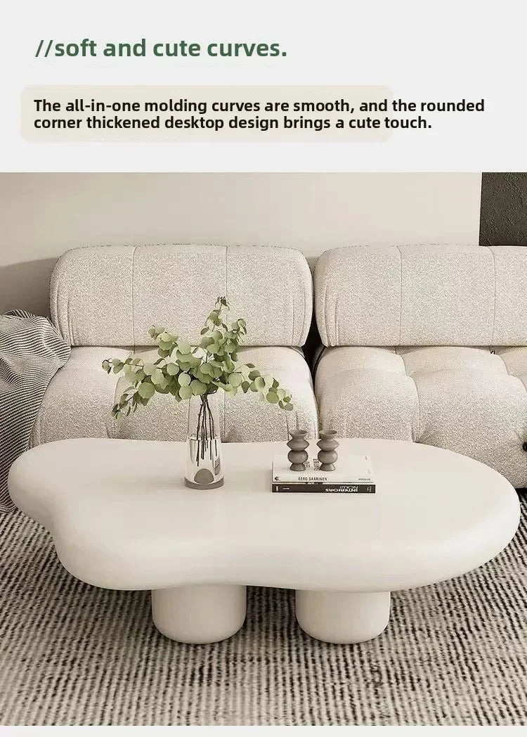 Clouds Tea Table House Lonely Wind Nordic Home Living Room Small Apartment Shaped Cream Simple Modern Tea Coffee Table Furniture