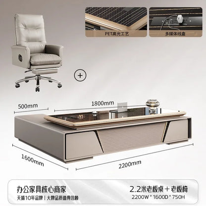 Bedroom Computer Office Desk Cheap Computer Gaming Drawer Conference Office Desk Reception Space Saving Tavolo Salon Furniture