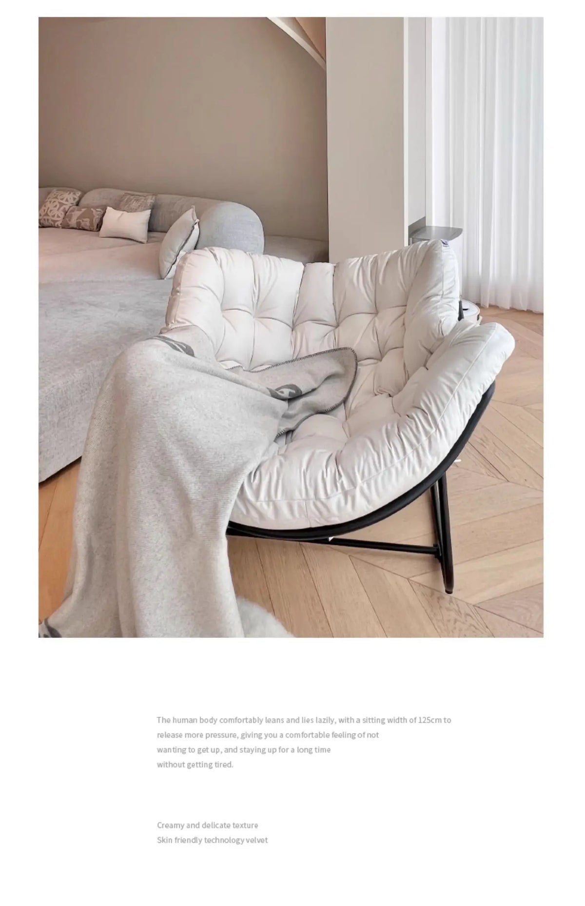 Metal Rocking Chair Adult Reclining Chair Balcon Home Single Leisure Chairs Living Room Red Sofa Chair Lazy Recliner